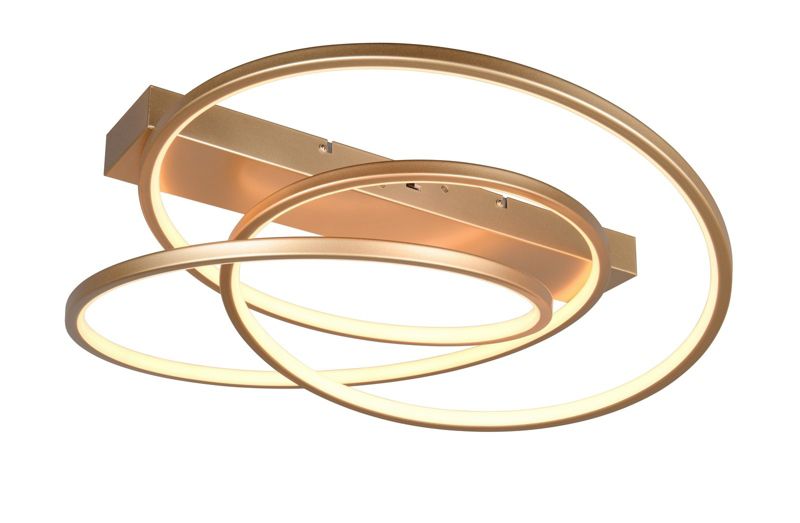 Lampa sufitowa wisząca Trio Darvin 6101 złota nowoczesna wbudowany LED 34W 1 szt.