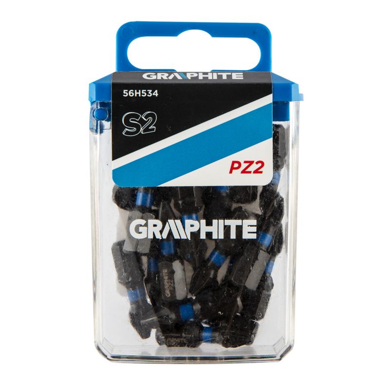 Bity udarowe GRAPHITE typ PZ2 x 25 mm, 20 szt. 1 kpl.