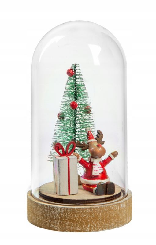 Dekoracja Corciano LED z aplikacją renifer i choinka 1szt.