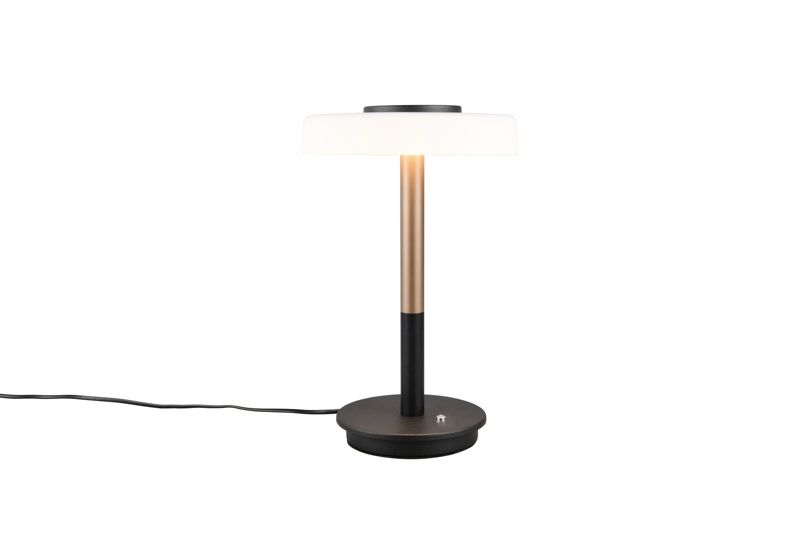 Lampka stołowa Trio Celeste brązowo-czarna-biała LED 10W 3000K 1050lm IP20 wym: 35 x 22 x 22 cm metal - 1 szt.