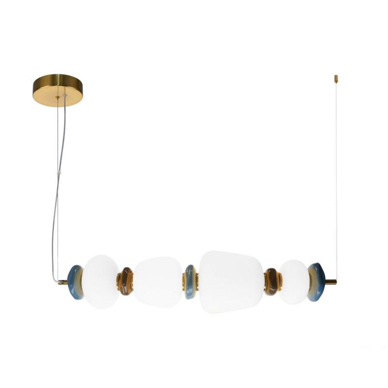 Lampa wisząca LED Italux Evans 22 W złota