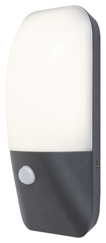 Kinkiet zewnętrzny z czujnikiem Rabalux Ecuador antracytowy LED 10W 4000K 800lm IP54 wym: 22 x 12 x 7,2 cm - 1 szt.