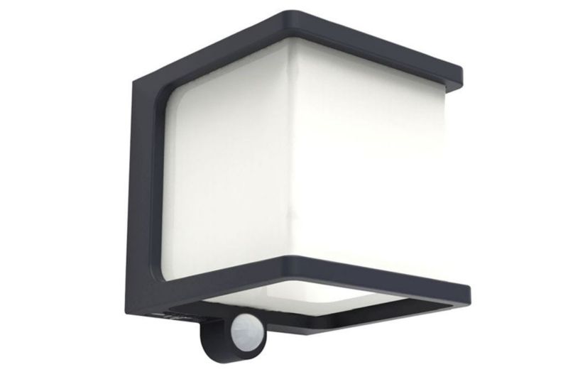 Kinkiet solarny z czujnikiem Lutec Doblo antracyt LED 8W 4000K 500lm IP54 wym: 11 x 11 x 12,9 cm aluminium - 1 szt.