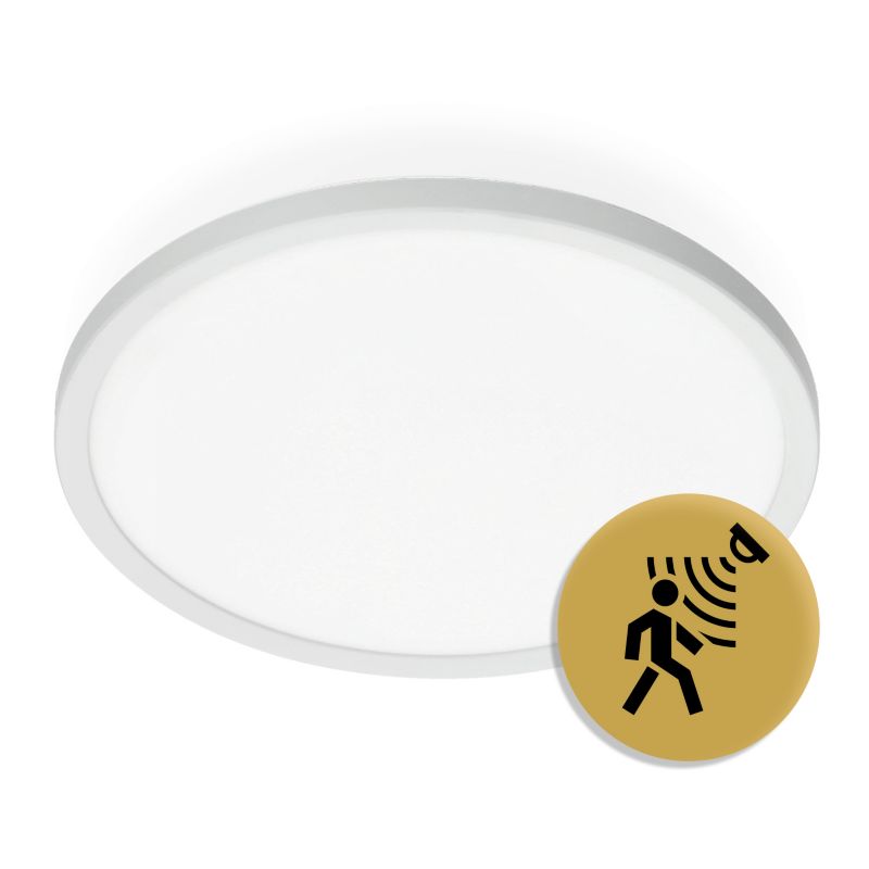 Plafon LED Kobi okrągły 18w 3cct z czujnikiem ruchu IP54 biały 1szt.