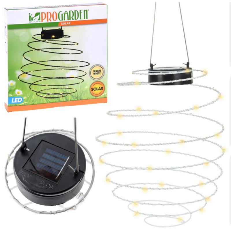 Lampki Solarne do ogrodu EDANTI 40 LED spirala 1 szt.