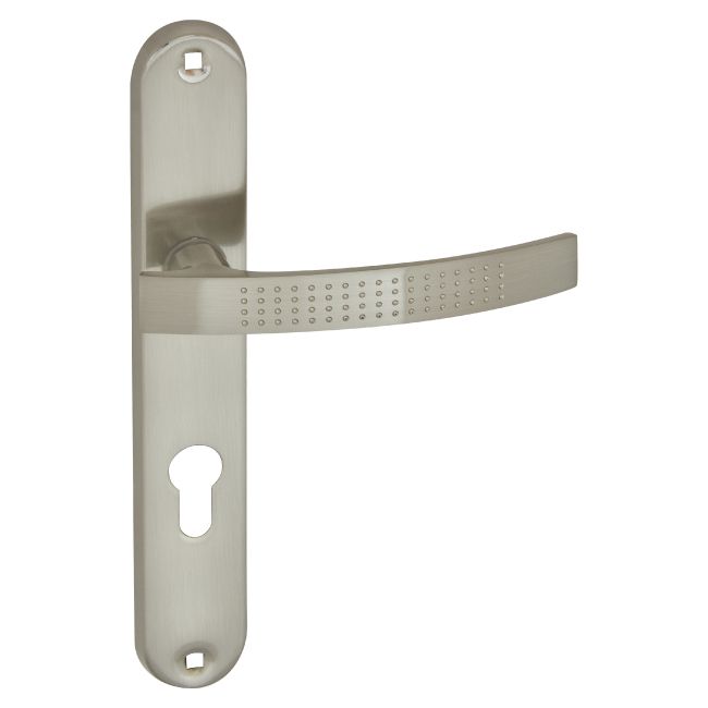 Klamka drzwiowa Ambition Argo 72 mm na wkładkę nikiel szczotkowany