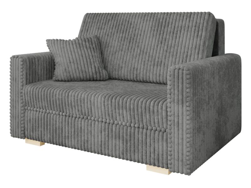 Kanapa rozkładana MIRJAN 24 Viva Piano II sztruks stalowy szary 1 szt.