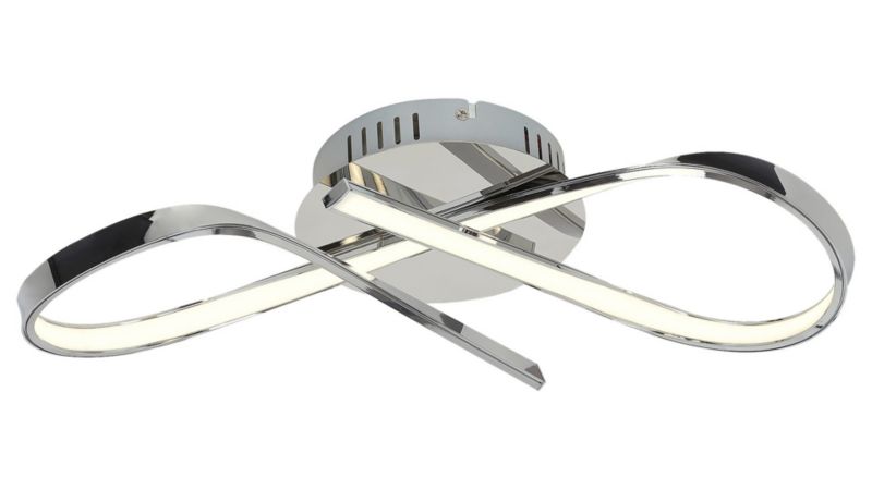 Lampa sufitowa wisząca Rabalux Aniela chromowana wym: 9 x 45 x 9 cm wbudowany LED 20W 1 szt.