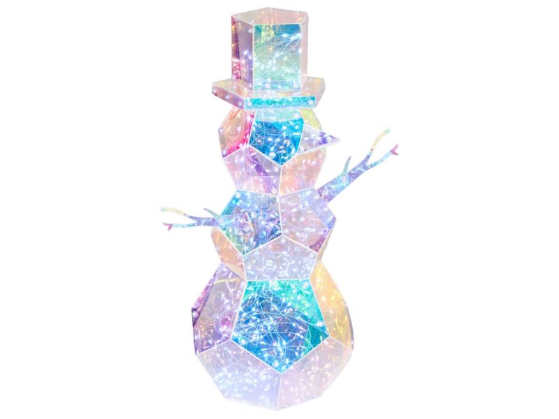 Dekoracja LED bałwan 43 cm wielokolorowy Arctica 1 szt.