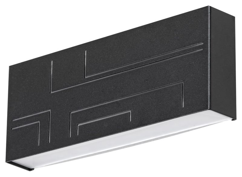 Kinkiet ścienny zewnętrzny Rabalux Maribor czarno-biały LED 12W 4000K 780lm IP65 wym: 10,4 x 26,5 x 6 cm metal - 1 szt.