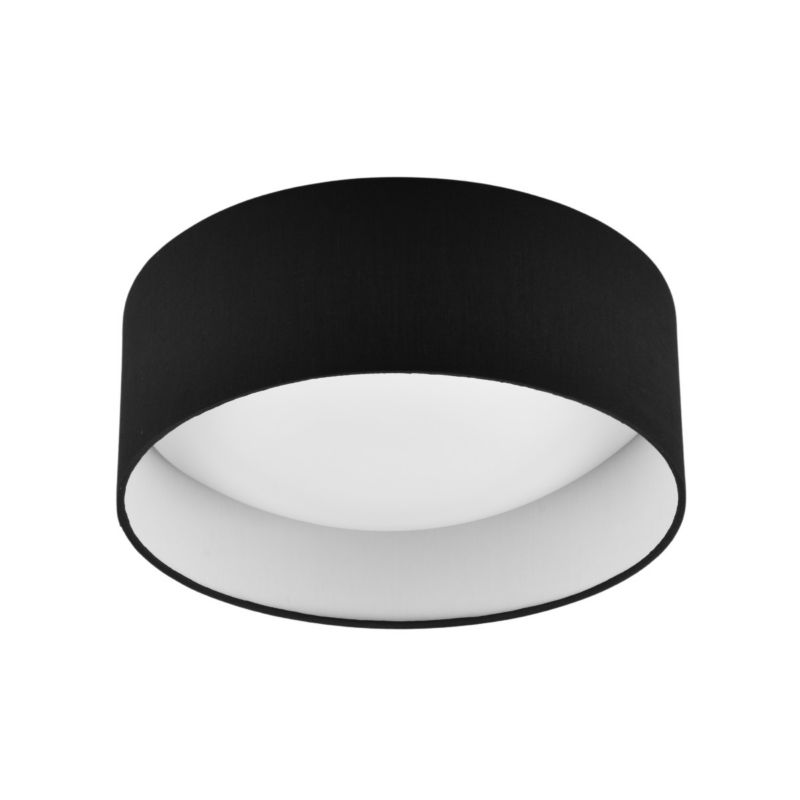 Plafon sufitowy lampa RL Locarno czarno-biały LED 12W 3000K 1160lm IP20 wym: 11 x 30 x 30 cm tkanina - 1 szt.