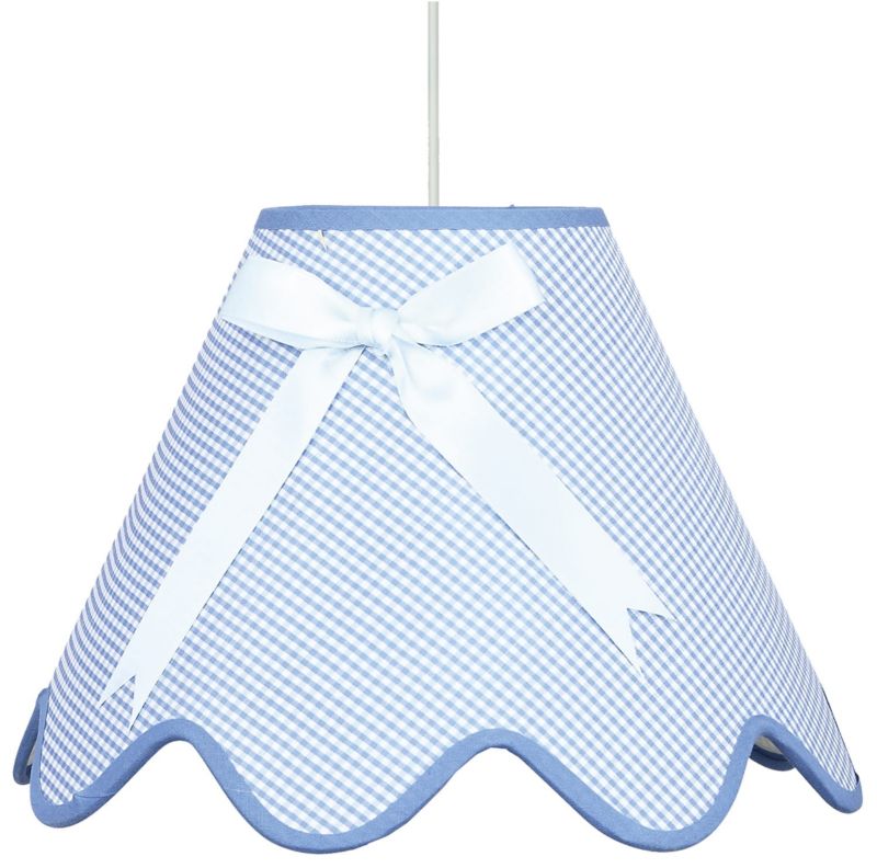 Lampa sufitowa Candellux Lola biało-niebieska wym: 90 x 40 x 40 cm 1xE27 x 60W 1 szt.