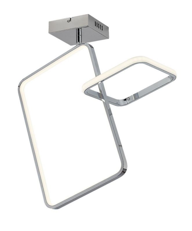 Lampa sufitowa wisząca Rabalux Malwen 3676 chromowana biała nowoczesna wbudowany LED 36W 1 szt.