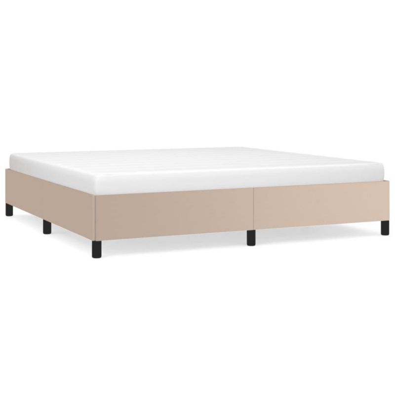 Łóżko tapicerowane WaszeMeble 200x200 cm brązowe WM-347274 1 szt.