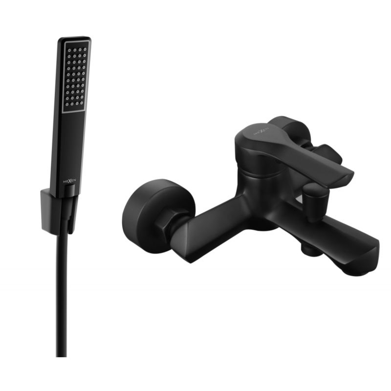 Bateria wannowa z zestawem prysznicowym Mexen Sabre czarna 7213R72-70 1 szt.