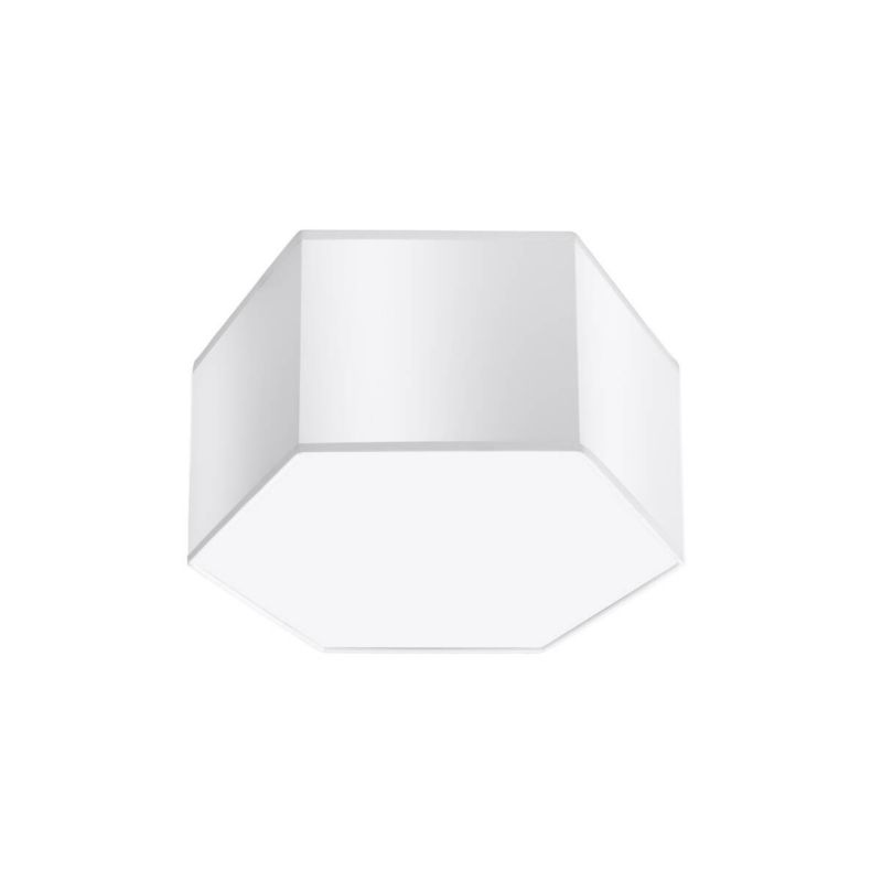 Plafon sufitowy nowoczesny Sollux Lighting Sunde biały 2 x E27 x 15W IP20 wym: 15,5 x 30,5 x 26,5 cm - 1 szt.