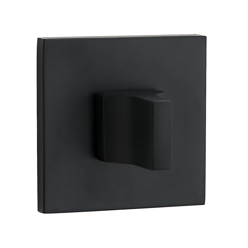 Szyld drzwiowy kuchinox krótki kwadratowy Wc wkładka Slim czarny