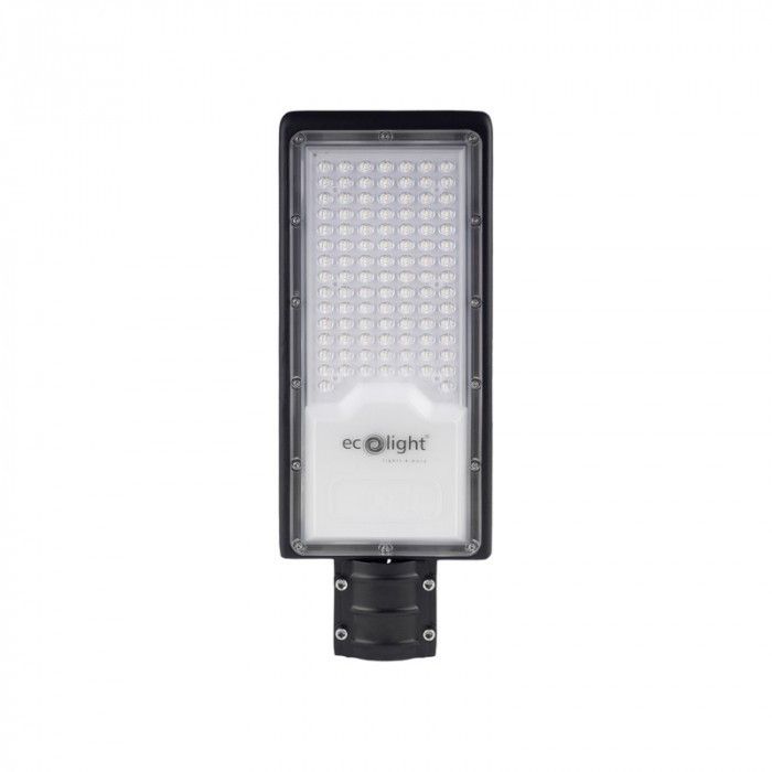 Lampa uliczna Ecolight Place I Ulice czarna LED 100W 5000K 9000lm IP65 wym: 42 x 16 x 5,7 cm - 1 szt.