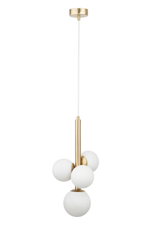 Lampa wisząca Sigma Lighting Perla Lux 6937 złoto-biała dekoracyjna 4xG9 x 1 szt.