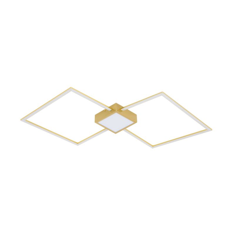 Lampa sufitowa Zuma Line Hex złoto-biała wym: 5 x 56,5 x 100 cm wbudowany LED 38W 1 szt.