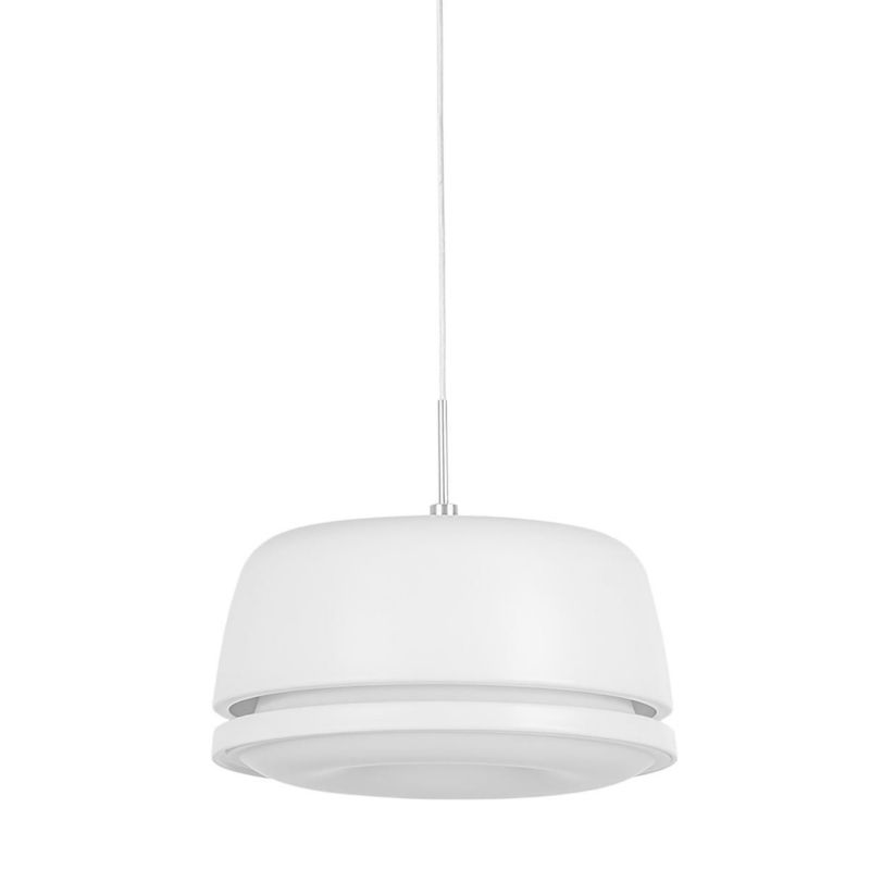 Lampa sufitowa wisząca Italux Miranda 9960 biała nowoczesna wbudowany LED 25.2W 1 szt.