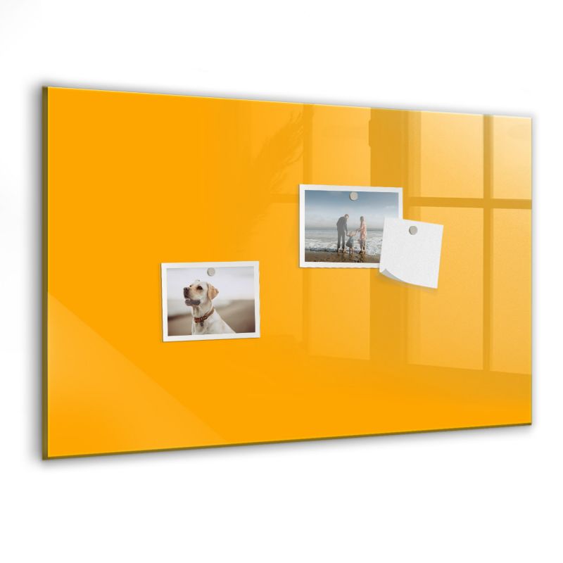 Szklana tablica magnetyczna Wallfluent 60x40 cm Kolor złoto-żółty 1 szt.