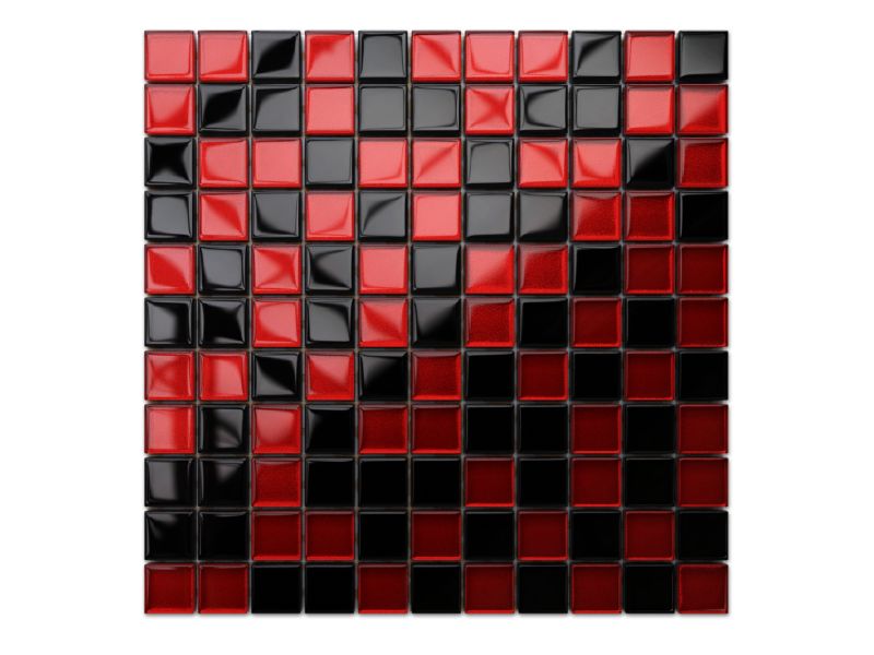 Mozaika szklana Ilcom karmazyn nero mix 30x30cm 1 szt.