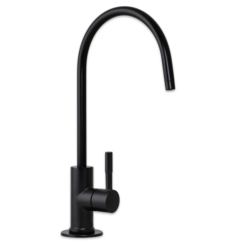 Wylewka ceramiczna pojedyncza nowoczesna KLARWOD, typu GTC BLACK - 1szt.