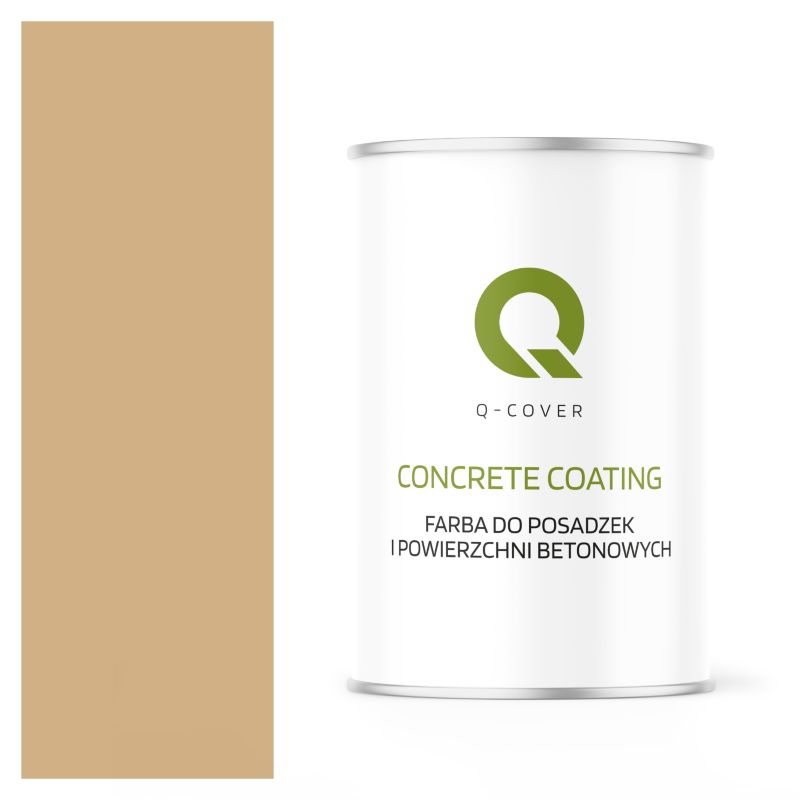 Farba do Posadzek i Powierzchni Betonowych Q-Cover Beżowy RAL1001 0.9L