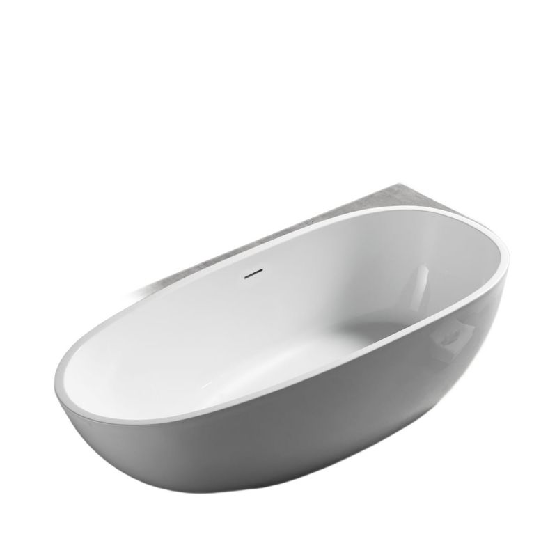 Wanna wolnostojąca Hagser Enrika 170x80 cm akrylowa owalna biały połysk 1 szt.