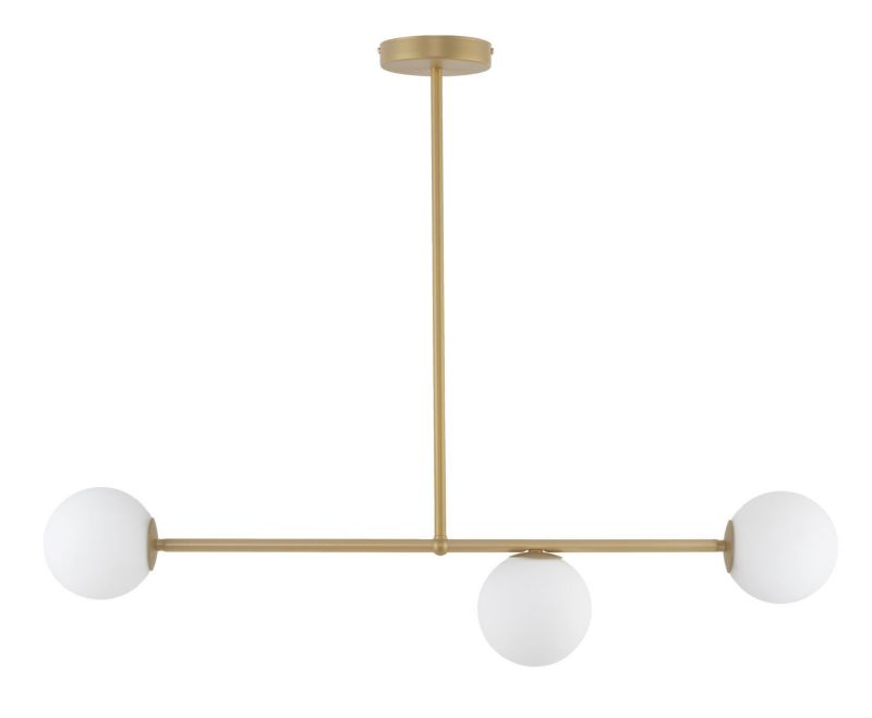 Lampa sufitowa Sigma Lighting Gama złoto-biała nad stół podłużna 86 cm 3xG9 x 12W 1 szt.