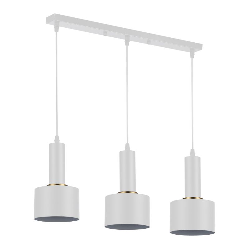 Lampa sufitowa, DPM, 3 x E27, biała, 1szt
