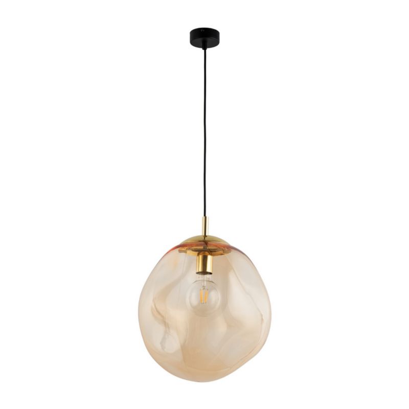 Lampa sufitowa wisząca TK-Lighting Sol złoto-bursztynowy wym: 175 x 25 x 25 cm 1xE27 x 1 szt.