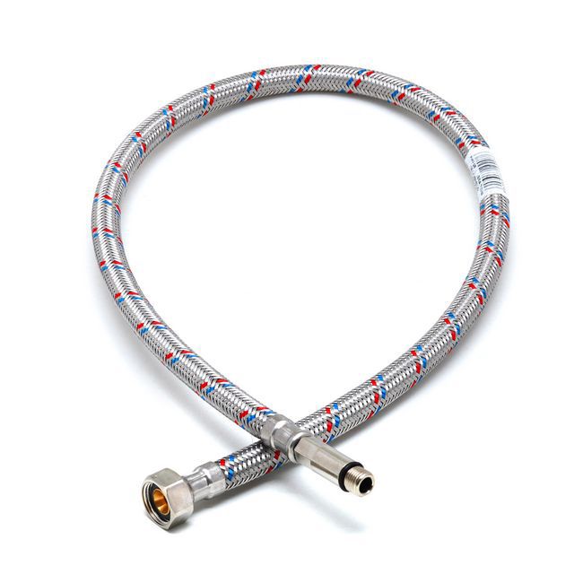 Wężyk Industrias Mateu Griferias M10 x W3/8" 80 cm