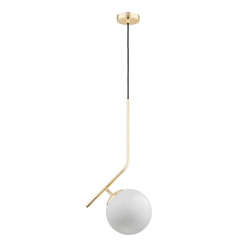 Lampa wisząca Alfa Liberty 2297 złoto-biała-czarna minimalistyczna 1xE27 x 15W 1 szt.