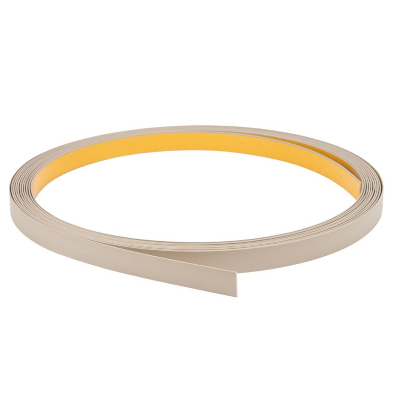 Płaskownik twardy PCV QUEST, lamele samoprzylepne, samoprzylepny 40 mm, ozdobna listwa płaska, beż, 10 m, 1 szt.