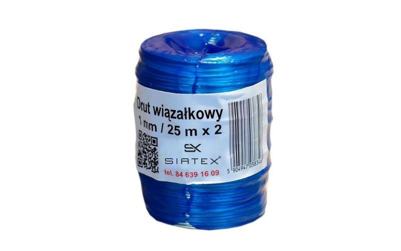 Drut wiązałkowy Siatex ocynkowany 1mm / 25 m x2 1 op