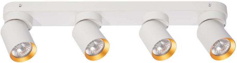 Spot Milagro Andy 4 x GU10 biały / złoty