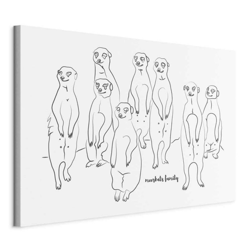 Obraz Artgeist Zwierzęcy patrol 30 x 20 cm płótno włoskie 1 szt