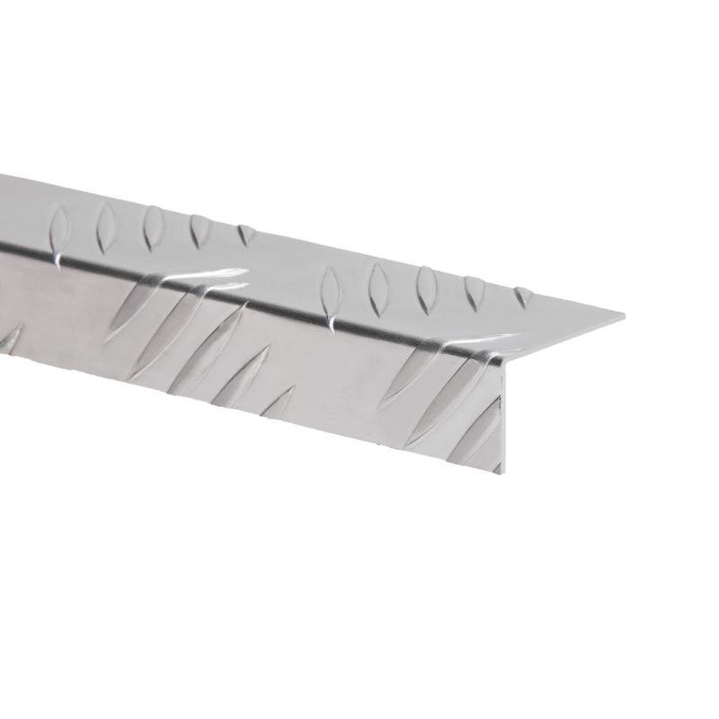 Kątownik aluminiowy ryflowany 1000 x 40 x 25 x 1,5 mm naturalny