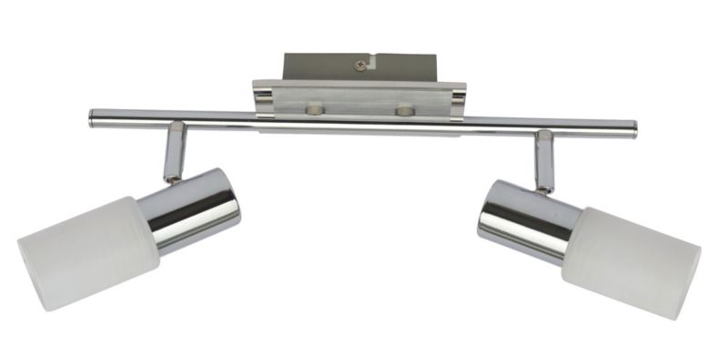 Reflektor sufitowy Rabalux Logan chromowany biały 2 x E14 x 40W IP20 wym: 8 x 36,5 x 8 cm - 1 szt.