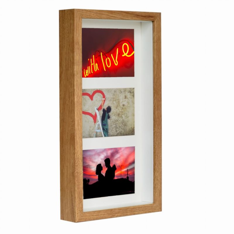 Ramka na zdjęcia BD art Galeria 3D głęboka dębowa 18x35cm brązowa 1 szt.