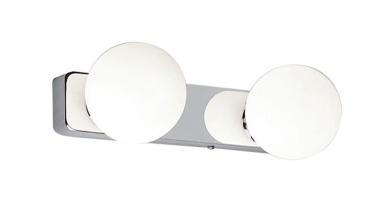 Kinkiet ścienny Nowodvorski Lighting Brazos chromowany biały 2 x G9 x 25W IP44 wym: 8 x 25 x 10 cm - 1 szt.