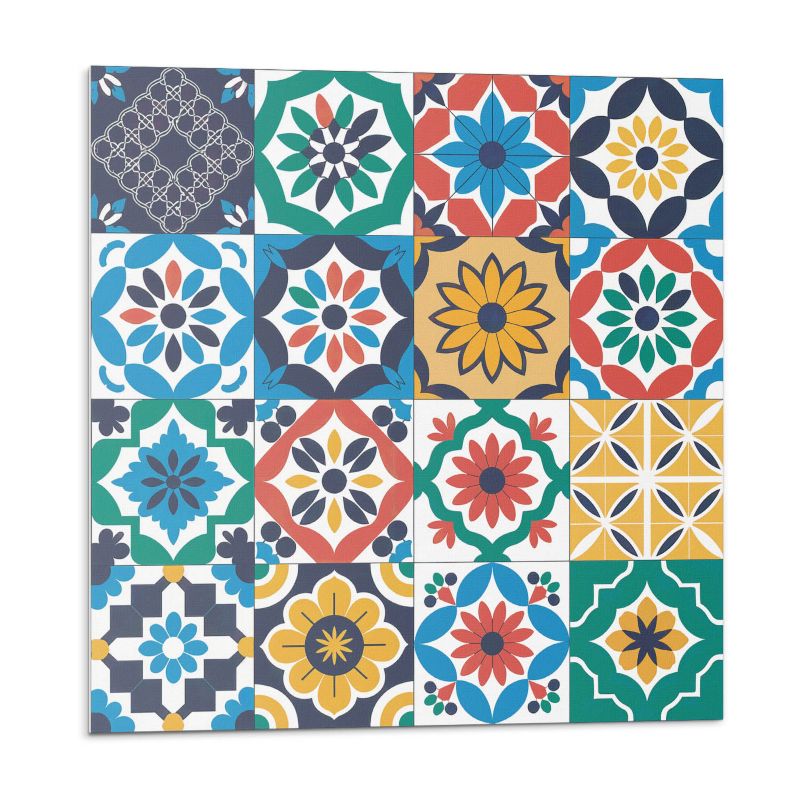 Kafelki samoprzylepne Wallfluent 20x20 cm Geometria mozaik w zharmonizowanej kompozycji 20 szt.