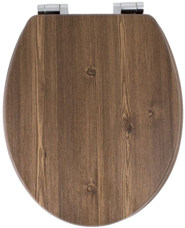 Deska sedesowa MDF AWD Interior wolnoopadająca orzech 37,3x45,5cm zaw. 11,5-20,5cm 1 szt.