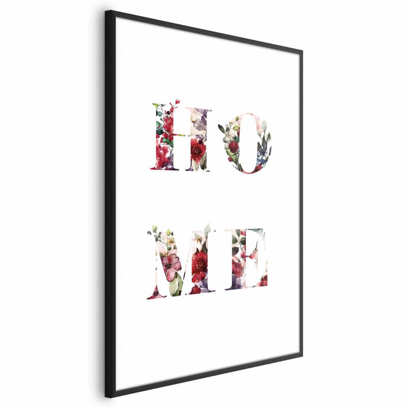 Plakat Artgeist Dom w kwiatach 21x30 cm z ramą czarną 1 szt