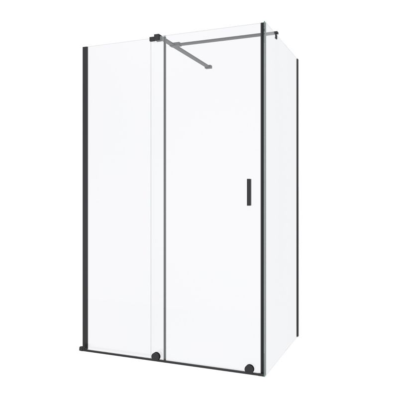 Kabina prysznicowa SEVANTE 120x90 prostokątna przesuwna SIROS czarna 1 szt.