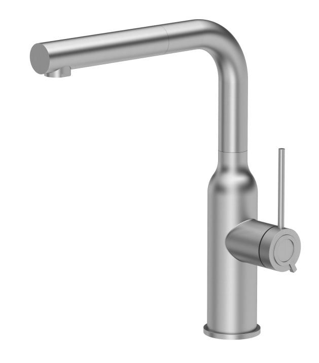 Bateria kuchenna Quadron Angelina Q Line stal szczotkowana wyciągana wylewka 31 cm 1 szt.