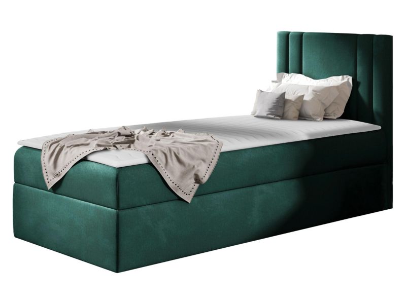 Łóżko kontynentalne MIRJAN 24 Carmen Mini 90x200, Strona: Prawa butelkowa zieleń 1 szt.