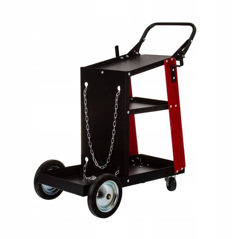 Wózek spawalniczy MAR-POL na kołach 3 półki 60kg do przewozu spawarki butli migomat 1szt.